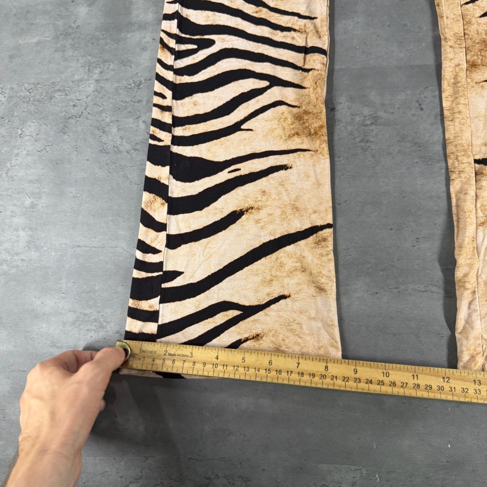 I.AM.GIA Flare Pants Womens XXS Blare Track Wild Side Tan Tiger Stripe NEW $85 - Picture 10 of 13